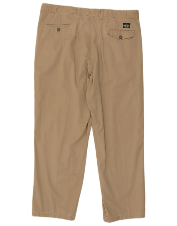 Pantaloni chino con pegging da uomo Dockers W40 L28 in cotone beige