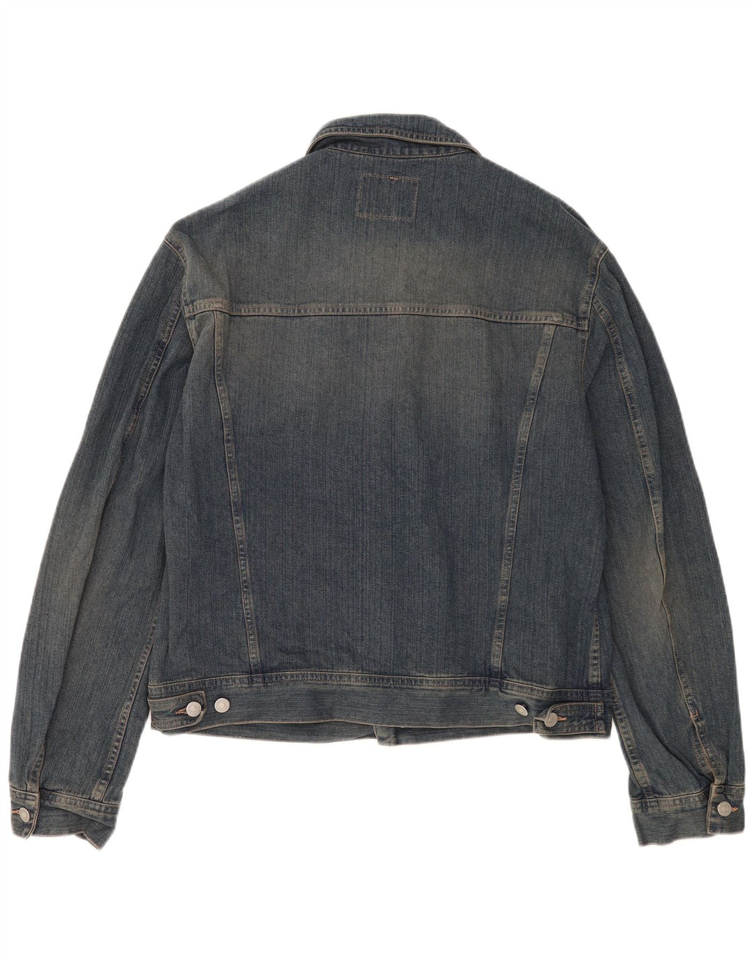 Sisley Mens Denim Jacket UK 42 XL Blue Cotton