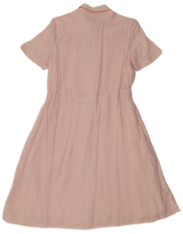 Tommy Hilfiger Robe Maxi Femme UK 4 XS Lin Rose