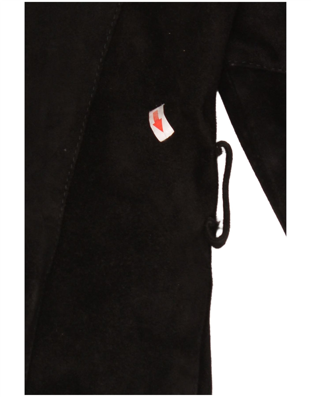 Винтажная женская замшевая куртка IT 42 Medium Black Leather
