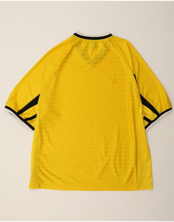 T-shirt da uomo Nike Top UK 47/48 2XL Poliestere color block giallo