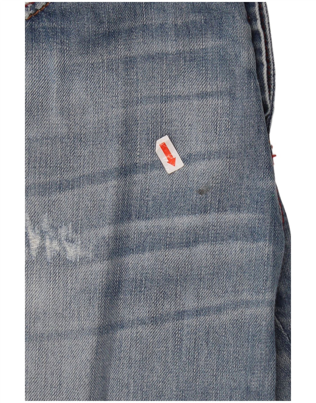 Benetton Womens Distressed Loose Fit Denim Shorts W30 Medium Blue