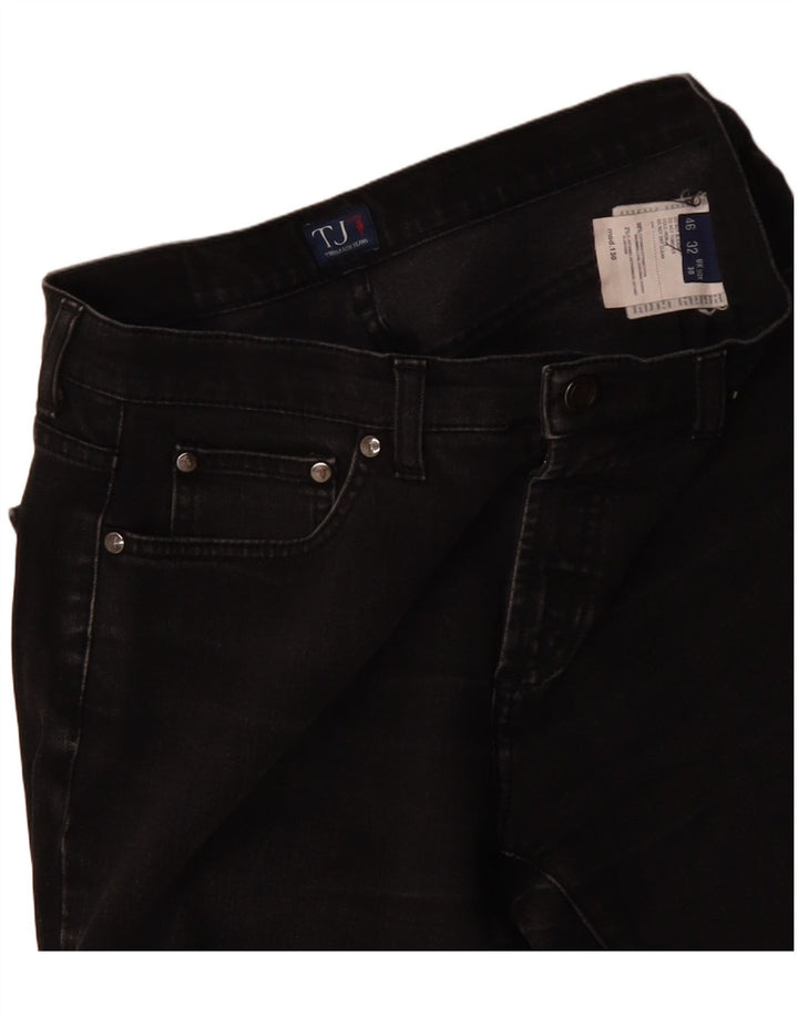 TRUSSARDI Womens Straight Jeans W30 L27 Black Cotton
