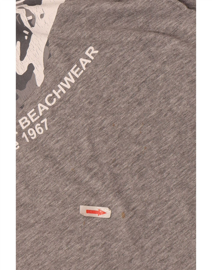 Kappa Mens Graphic T-Shirt Top Large Grey