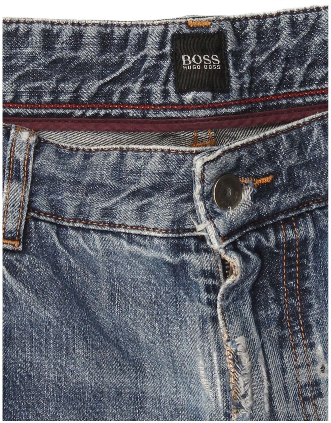 Jeans dritti da uomo Hugo Boss W36 L31 Blu