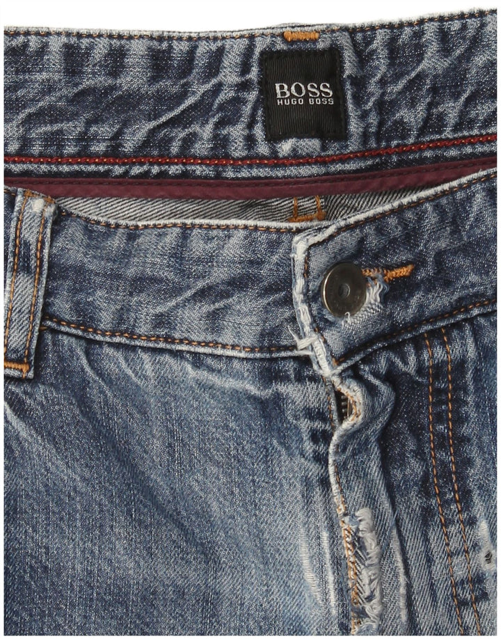 Jeans dritti da uomo Hugo Boss W36 L31 Blu