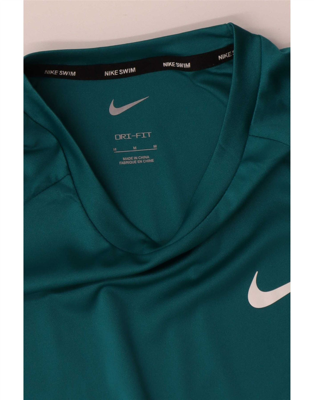 T-shirt Nike Dri Fit da uomo, top in poliestere blu medio