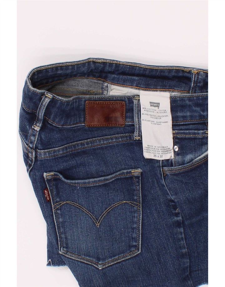 Levi's Womens Denim Shorts W25 XS Blue Cotton