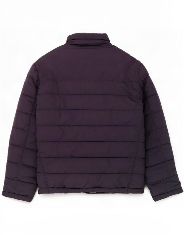 Zara Hombre Chaqueta Acolchada Con Capucha UK 42 XL Azul Marino