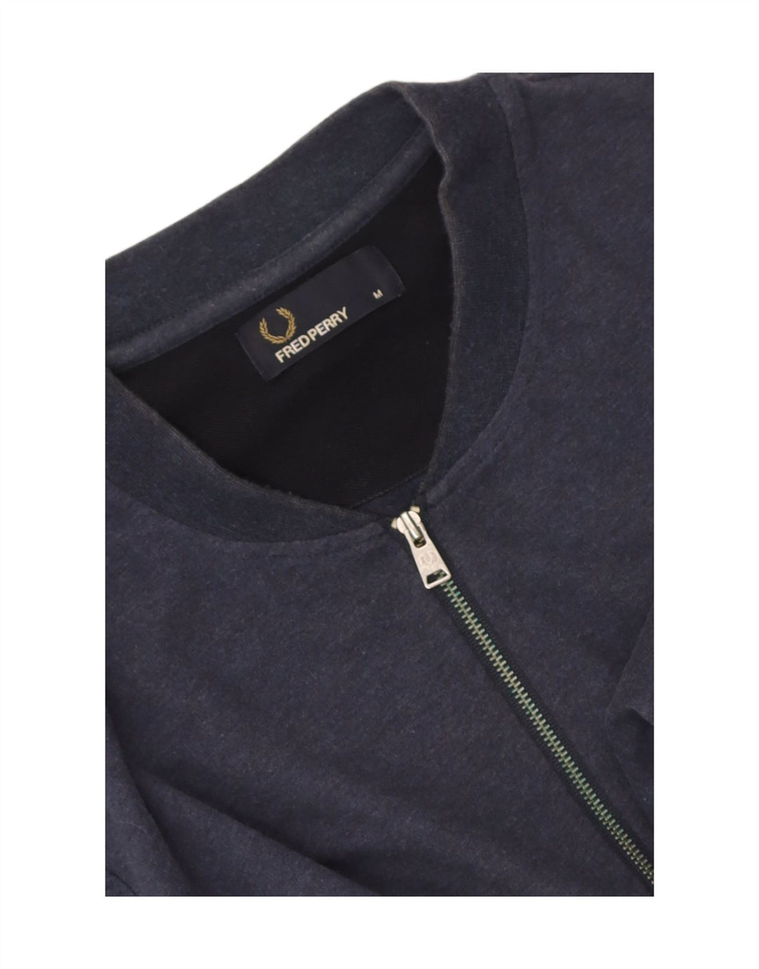 Maglietta Fred Perry da uomo con zip e collo, media, a righe blu navy