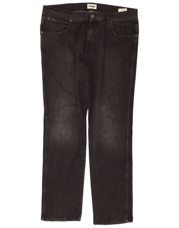 Wrangler Herre Texas Slim Jeans W38 L34 Grå Bomuld