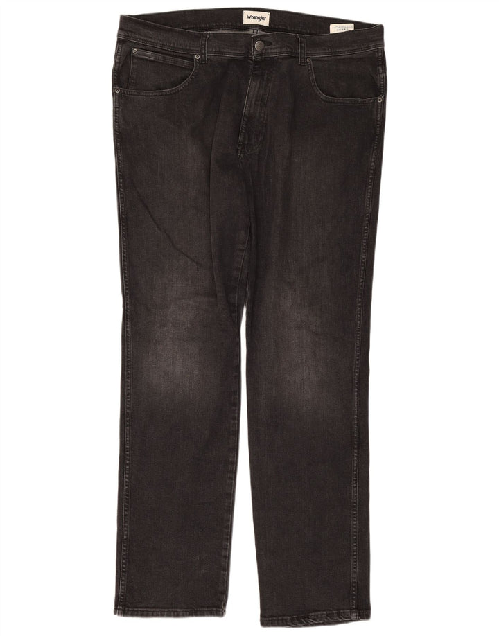 Wrangler Mens Texas Slim Jeans W38 L34 Grey Cotton