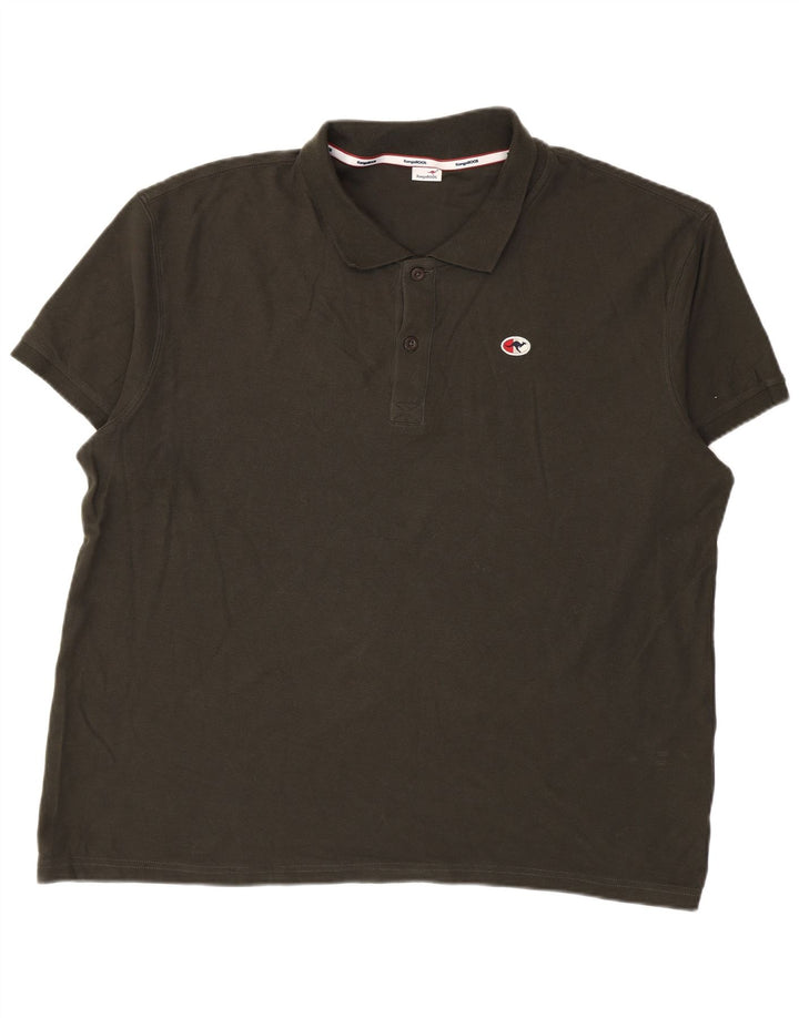 Kangaroos Mens Polo Shirt 3XL Khaki Cotton