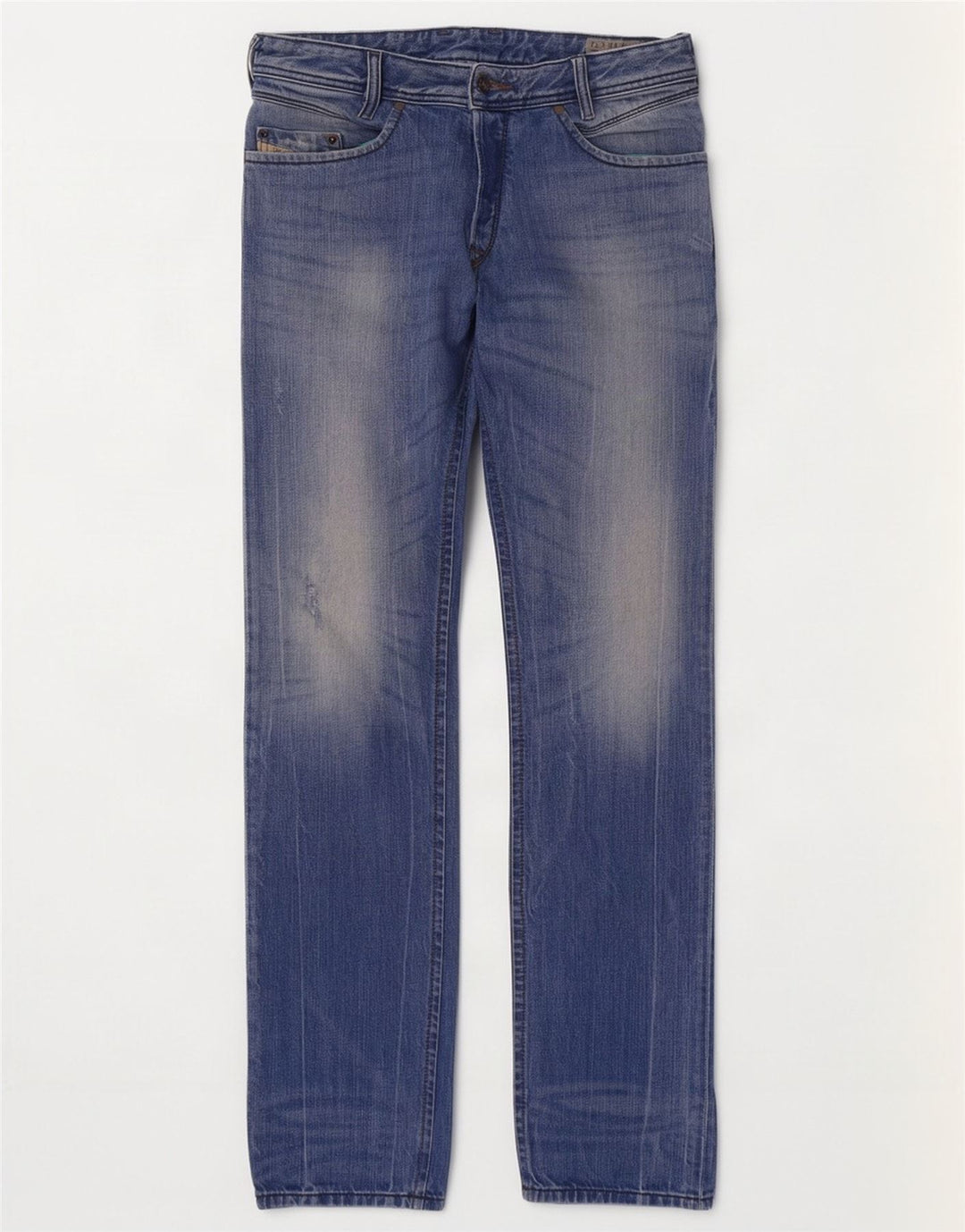 Diesel Straight Jeans til mænd W29 L32 Blå Bomuld