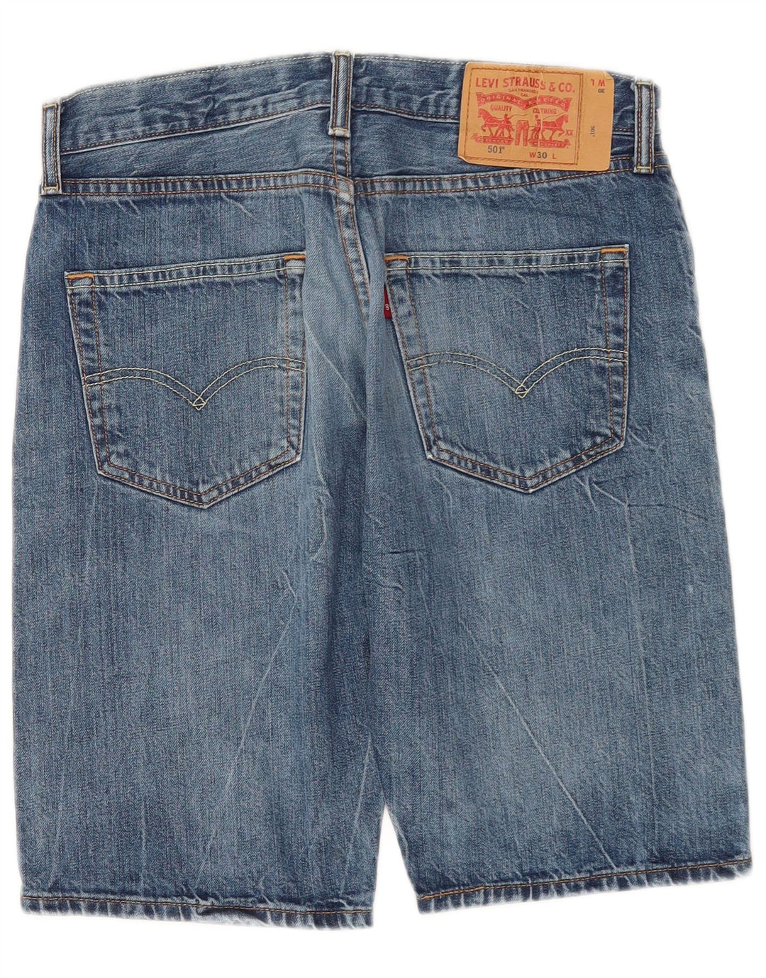 Levi's Herre 501 denimshorts W30 mellemblå bomuld