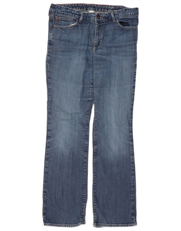 Eddie Bauer Womens Classic Bootcut Jeans EU 12 Large W32 L31 Blue Cotton