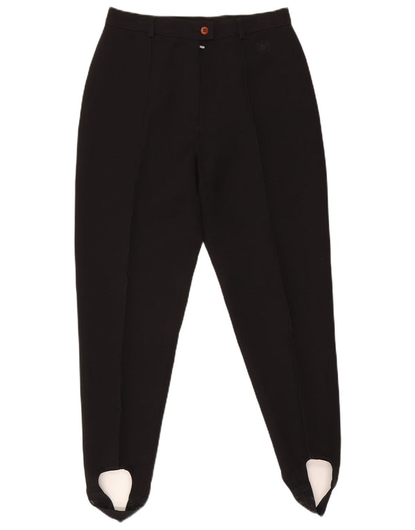 Belfe & Womens Højtalje Stigbøjle Casual Bukser UK 18 XL W30 L26 Sort