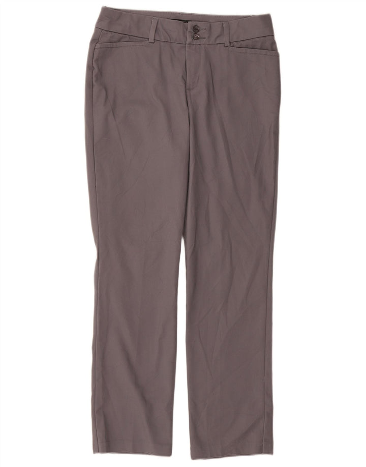 LEE Womens Mid Rise Regular Fit Casual Trousers US 8 Medium W30 L30 Grey
