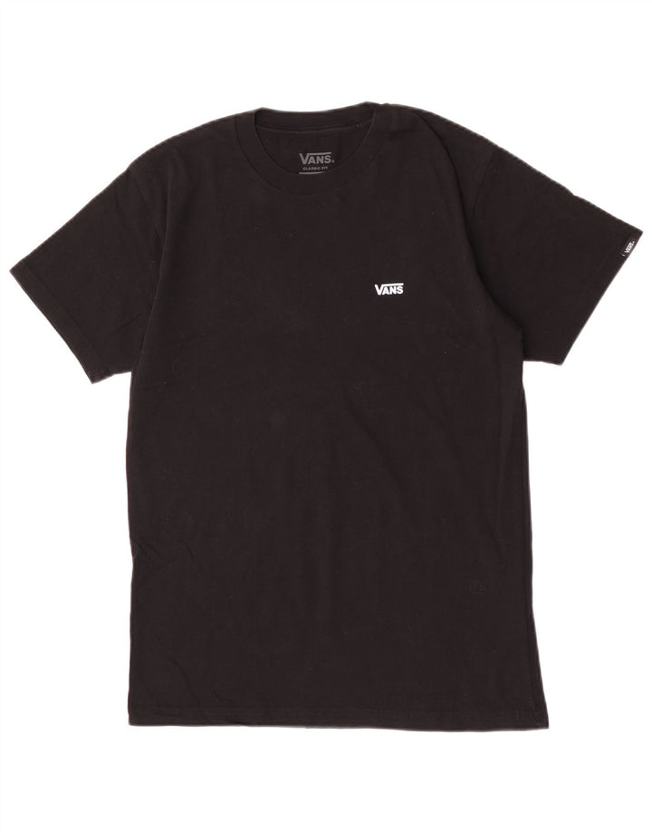 Vans Mens Classic Fit T-Shirt Top Small Black Cotton