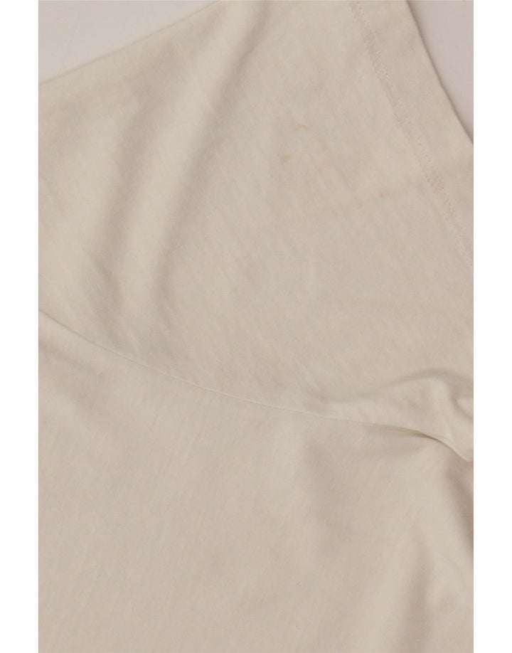Jack & Jones Mens Graphic T-Shirt Top Small White Cotton