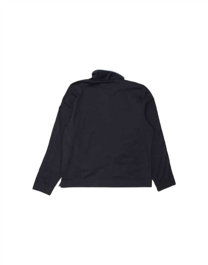CHAMPION Mens Easy Fit Tracksuit Top Jacket Large Navy Blue Polyester