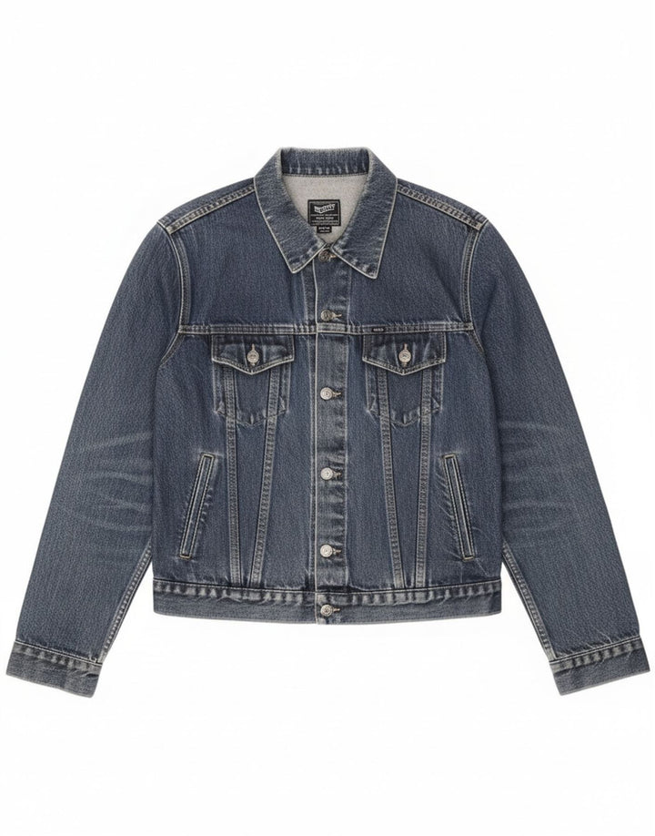 Gas Womens Denim Jacket UK 20 2XL Blue Cotton