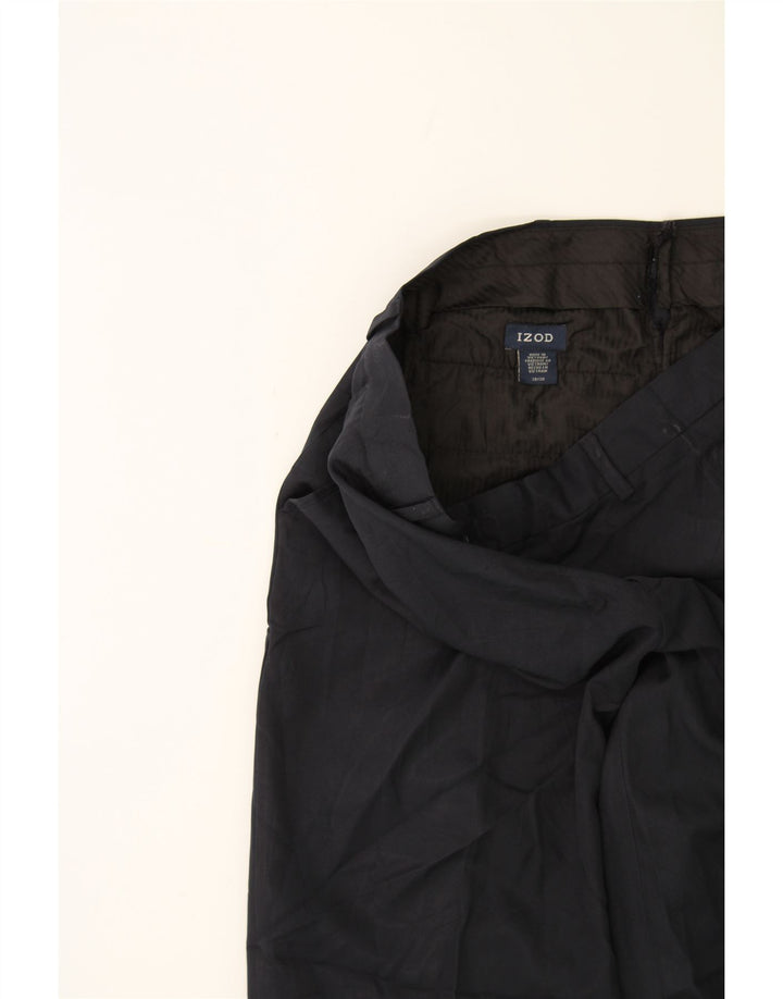 IZOD Mens Straight Suit Trousers W38 L30 Navy Blue Vintage Izod and Second-Hand Izod from Messina Hembry 
