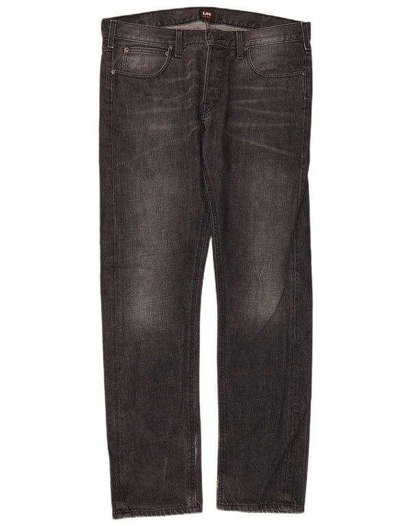 Lee Mens Daren Straight Jeans W36 L34 Sivi pamuk