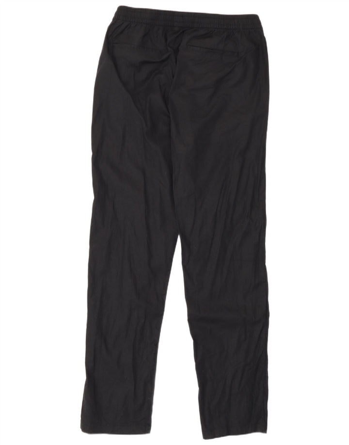 Marks & Spencer Mens Straight Chino Trousers Medium W33 L31 Black Linen