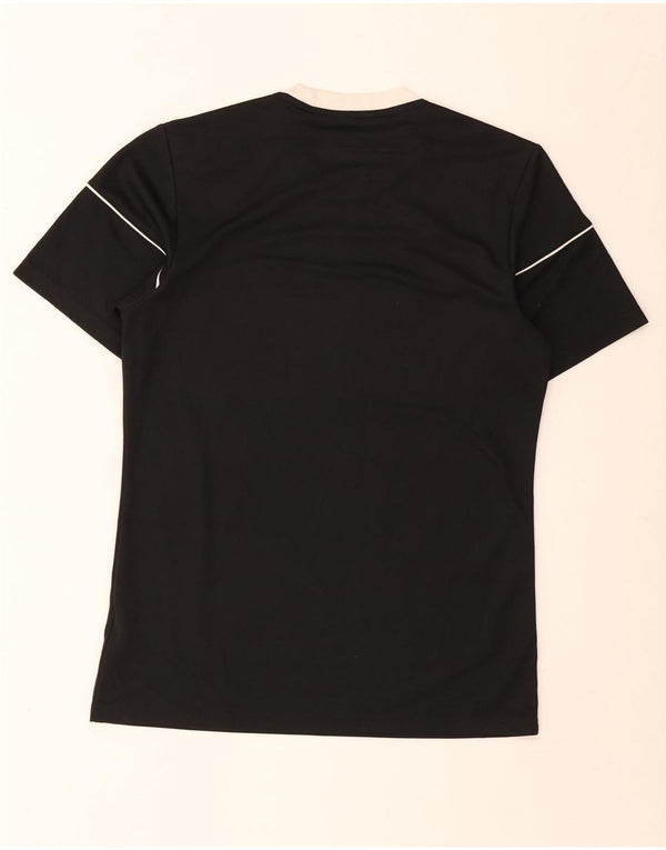 Adidas Herren Climalite T-Shirt Top Small Schwarz Colourblock Polyester
