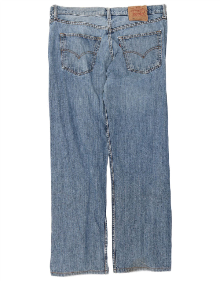 Levi's Mens 501 Straight Jeans W38 L30 Blue Cotton