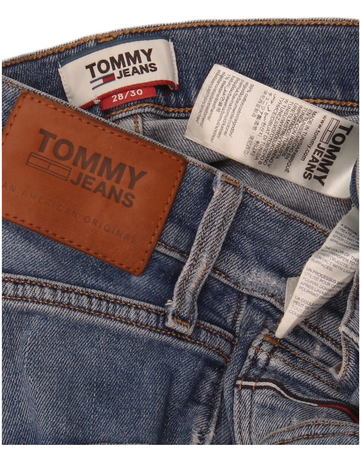 Tommy Hilfiger Mens Distressed Slim Jeans W28 L30 Blue Cotton
