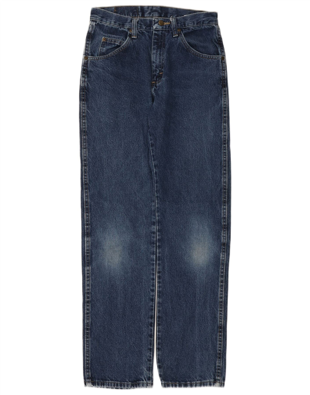 Wrangler Mens Regular Fit Straight Jeans W29 L32 Blue Cotton