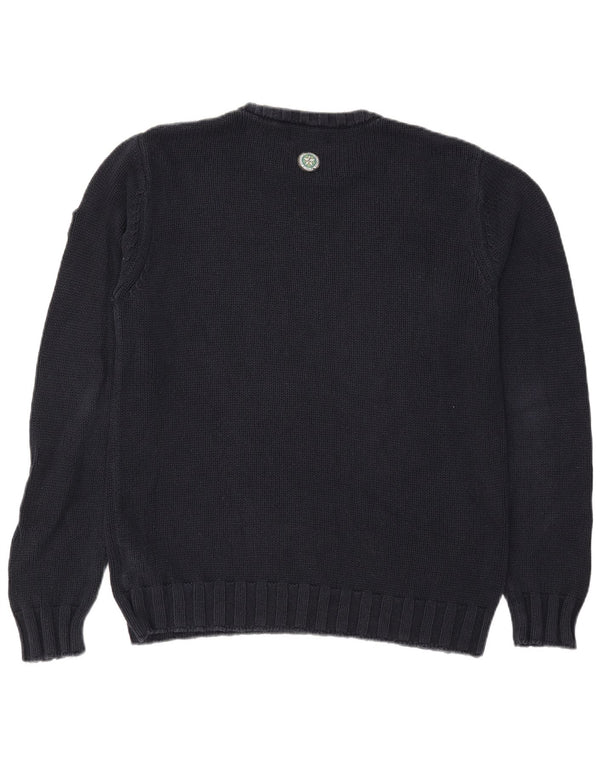 Ανδρικό πουλόβερ Marina Militare Graphic Boat Neck Jumper Large Navy Blue