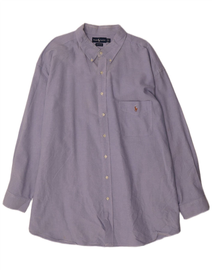 Ralph Lauren Herre stor skjorte 4XL blå bomuld