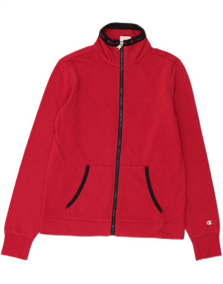 Champion Womens Tracksuit Top Jacket UK 10 Small Pink