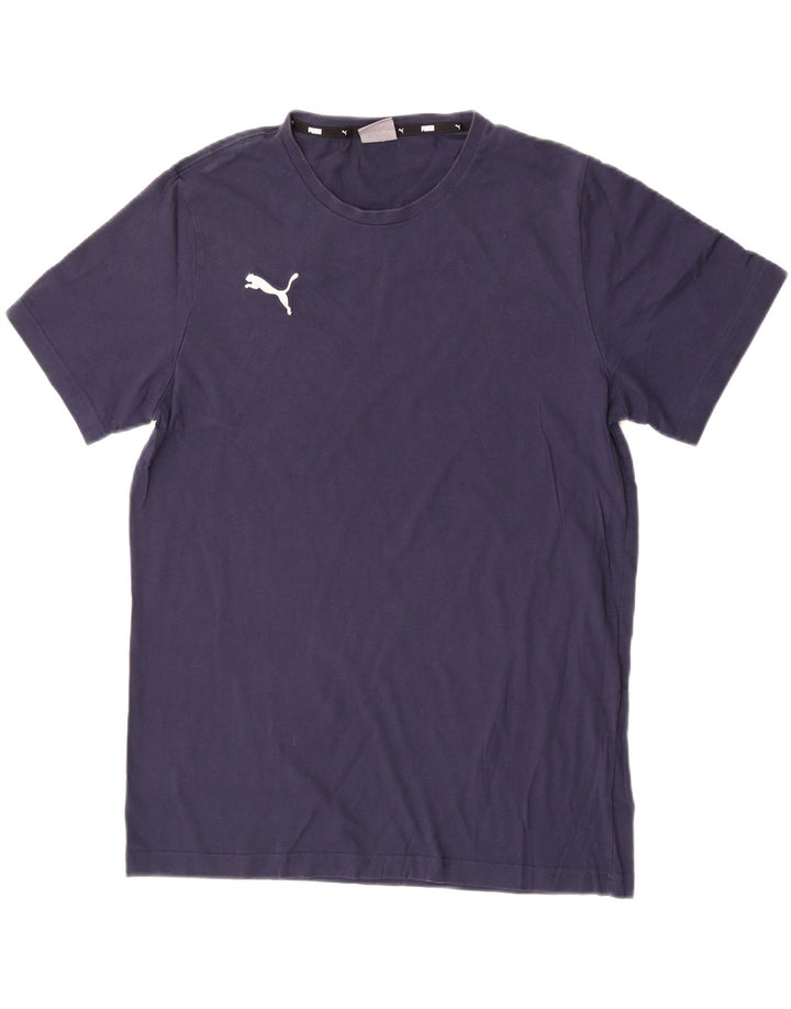 Puma Mens T-Shirt Top Large Navy Blue Cotton