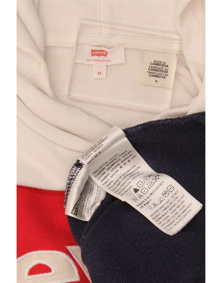 Suéter com capuz gráfico masculino LEVI'S, médio, multicolorido, algodão colorblock
