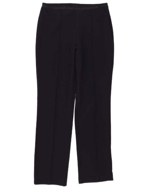 Marks & Spencer Womens Casual Trousers UK 12 Medium W30 L31 Navy Blue