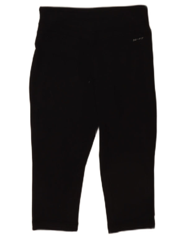 Damskie legginsy Nike Dri Fit Capri UK 4 XS, czarny nylon
