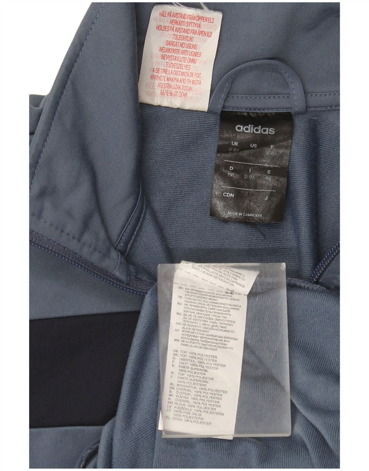 Adidas Veste de Survêtement Garçon 12-13 Ans Gris Colorblock Polyester