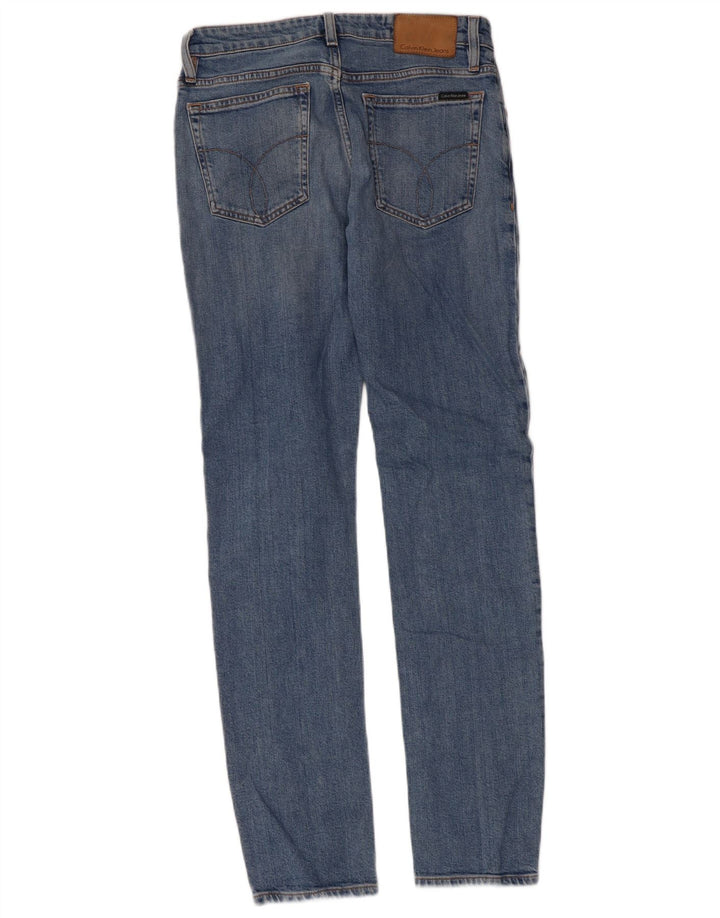 Calvin Klein Mens Slim Jeans W30 L32 Blue Cotton