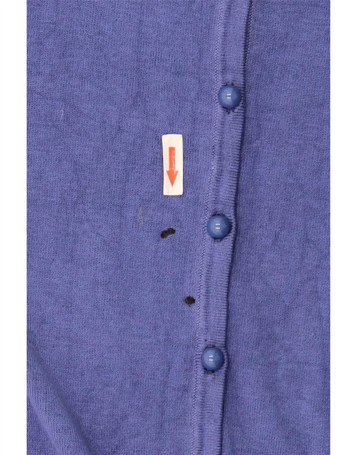 Marks & Spencer Womens Cardigan Sweater UK 16 Large Blue Viscose
