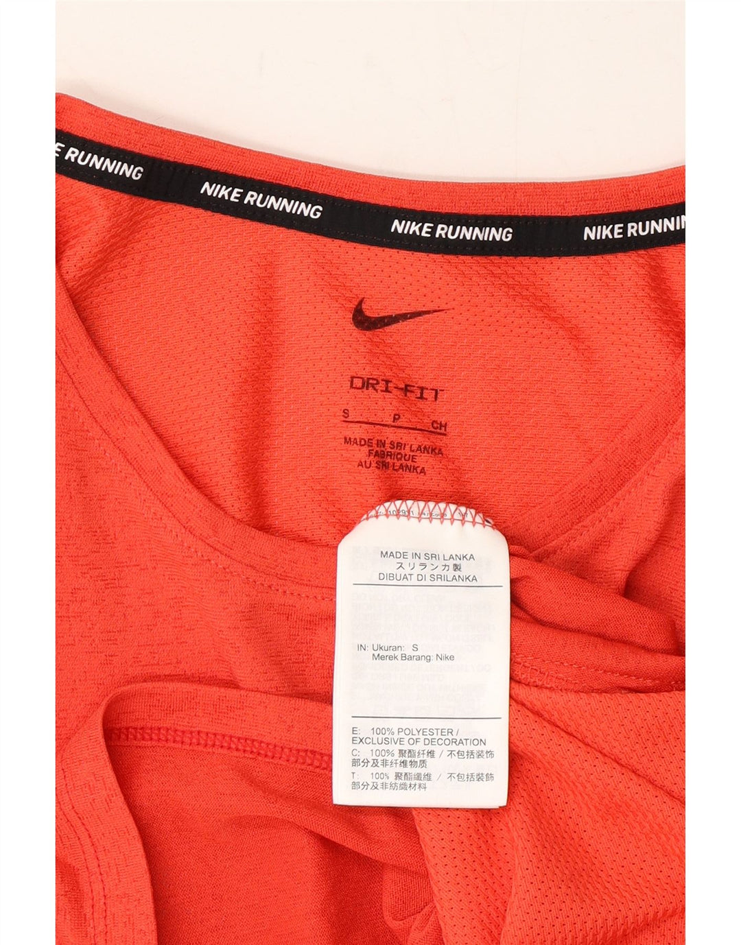 NIKE Mens Dri Fit Graphic T-Shirt Top Small Orange Polyester