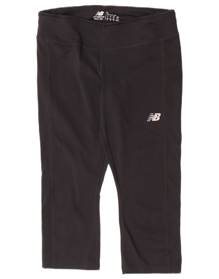 New Balance Womens Capri Leggings UK 14 Large  Black
