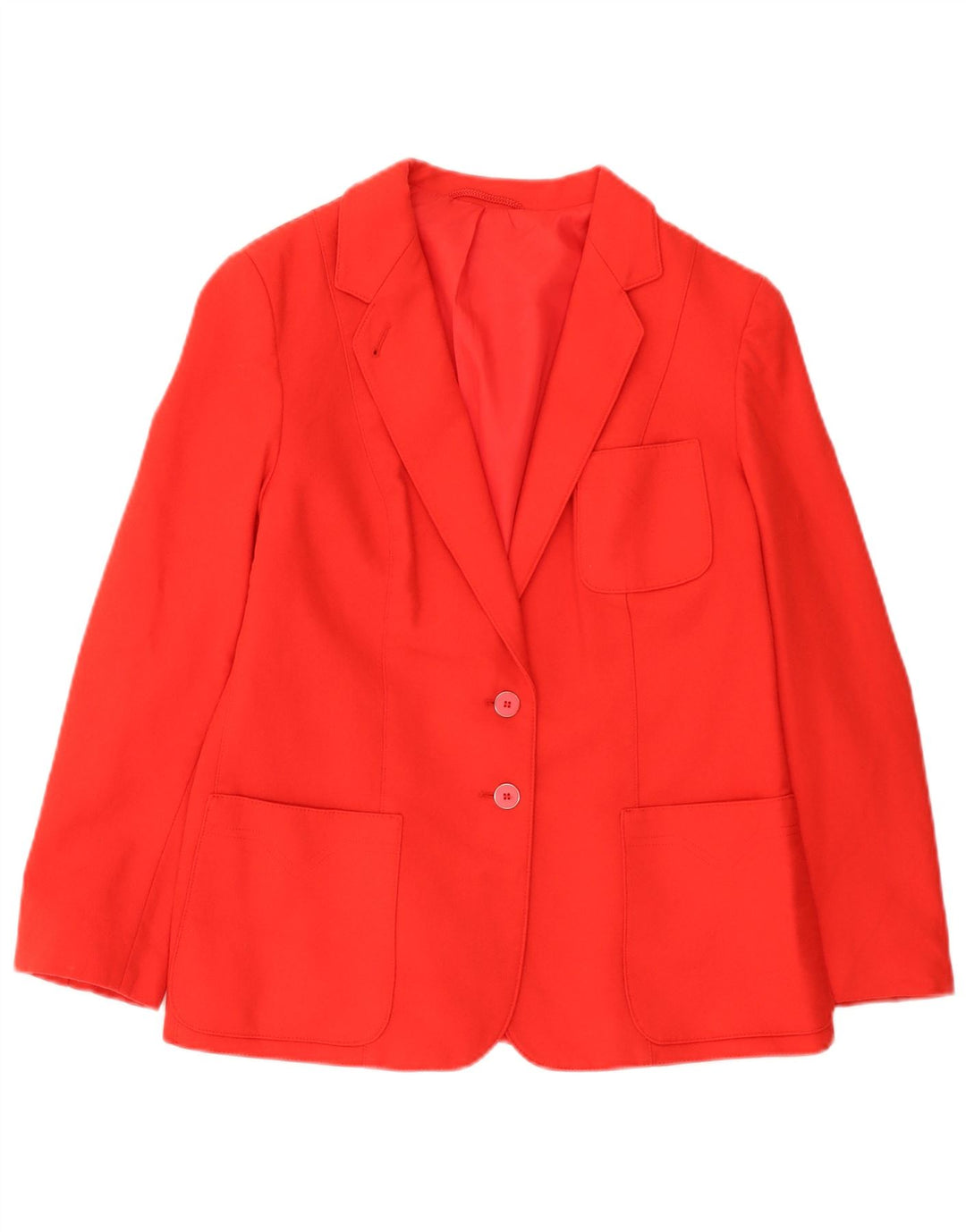 Bhs Veste Blazer 2 Boutons Femme UK 16 Grande Laine Rouge
