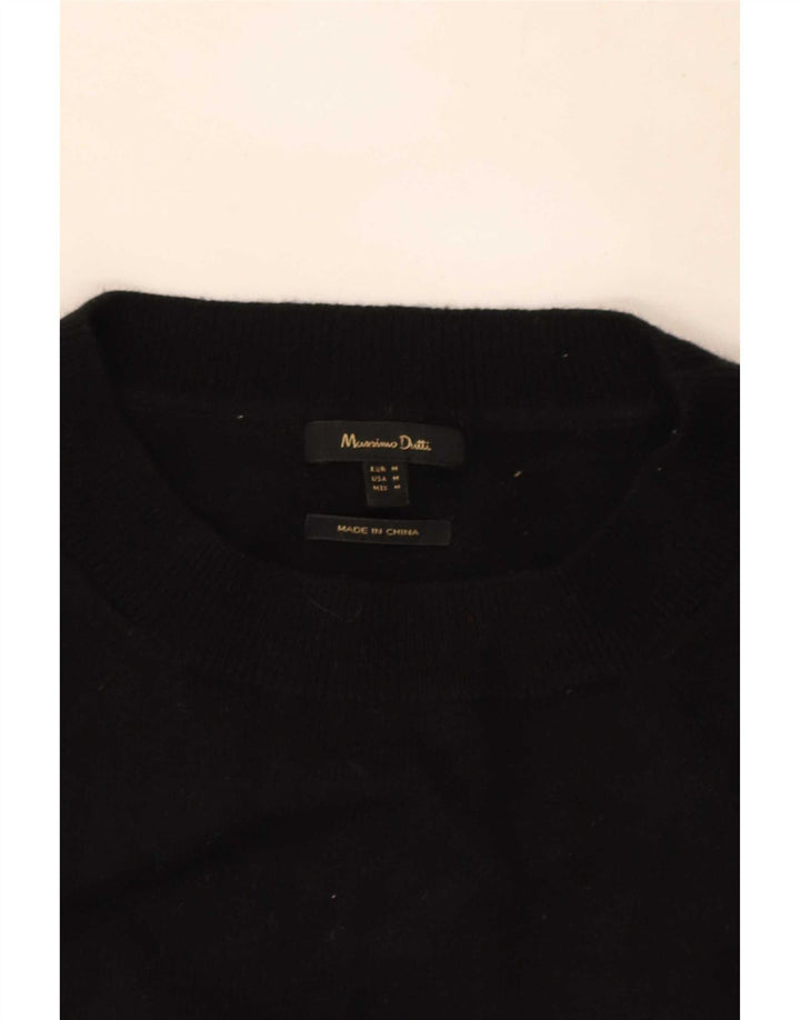 Massimo Dutti Pull à col rond pour femme UK 14 Noir moyen