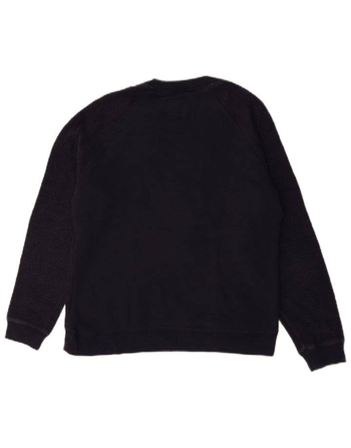 Superdry Graphic Sweatshirt Jumper UK 14 Medium Marineblå Bomuld