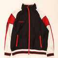 Umbro Herren-Trainingsanzug-Top-Jacke, Mittelschwarzes Colourblock-Polyester