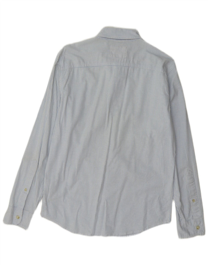 Hollister Mens Shirt Small Blue Pinstripe Cotton